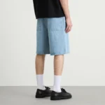 about:blank Wide Denim Short