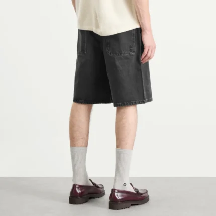 about:blank Wide Denim Short