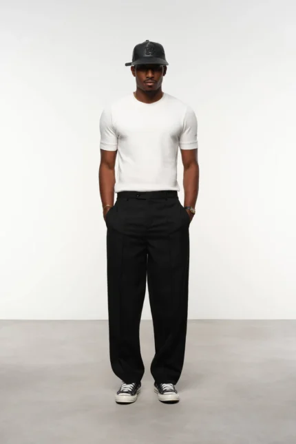 everyday pleated trousers
