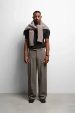 tailored wide leg trouser