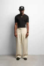 tailored wide leg trouser