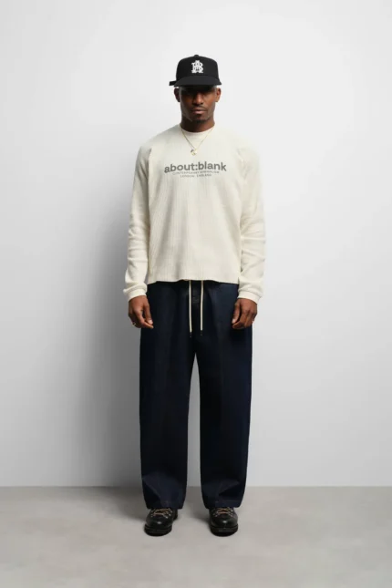 garcon long sleeve waffle