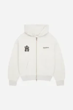 dual logo zip hoodie