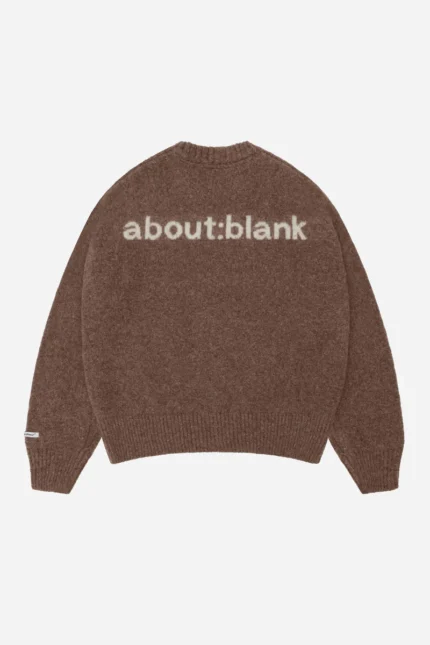 mohair knitted crewneck