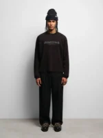 About:blank garcon long sleeve waffle