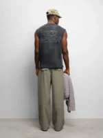 About:blank ellipse sleeveless t-shirt