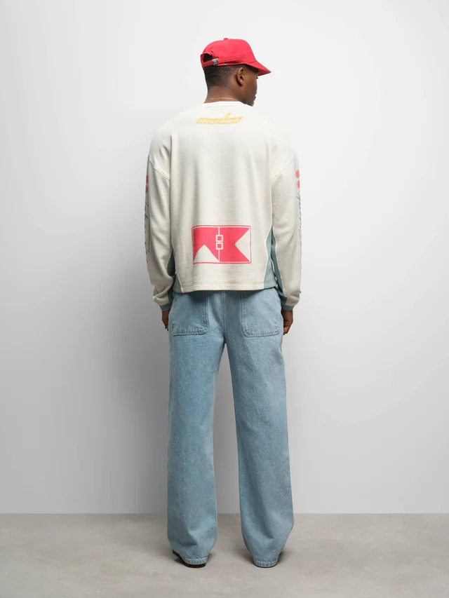 About:blank slalom graphic waffle t-shirt