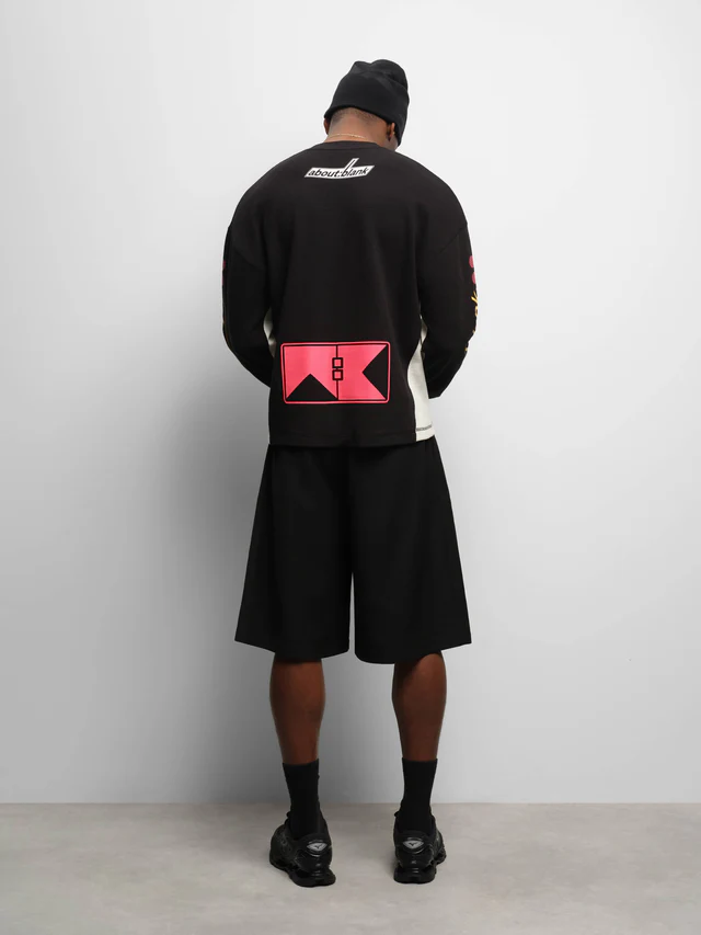 About:blank slalom graphic waffle t-shirt