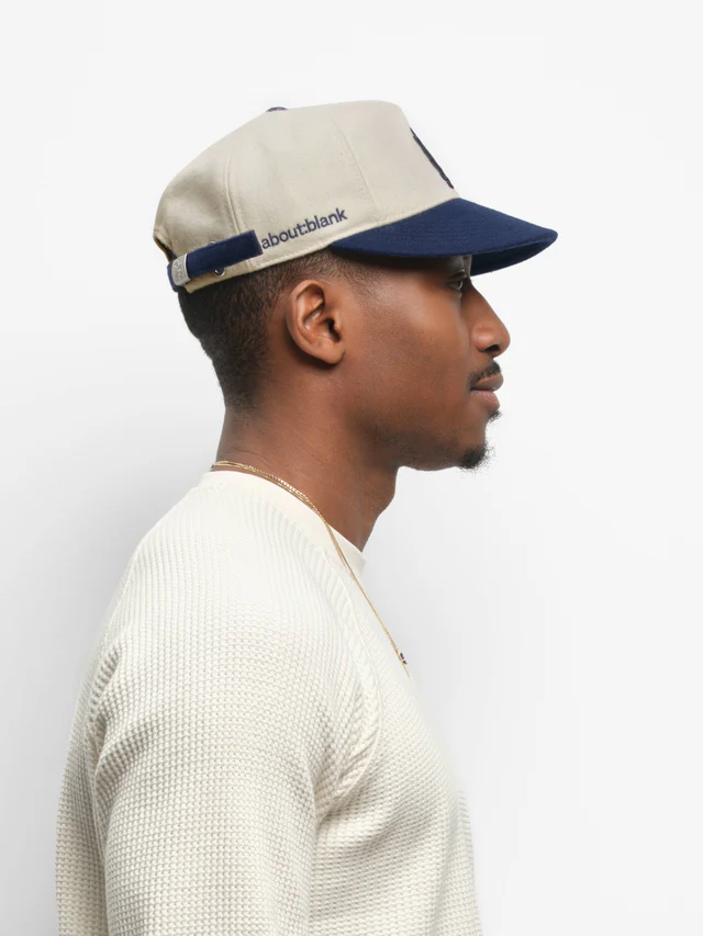 About:blank monogram wool cap