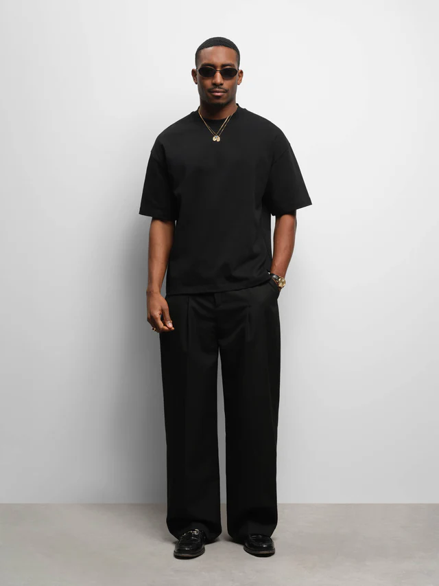 About:blank mock neck t-shirt