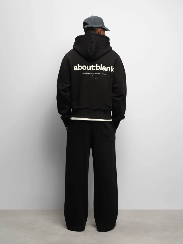 About:blank box zip hoodie