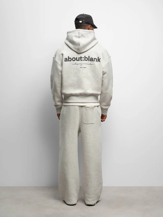 About:blank box zip hoodie