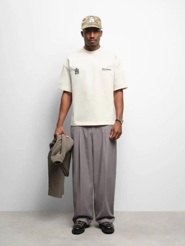 About:blank dual logo t-shirt