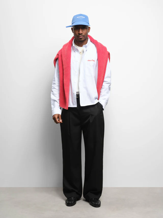 About:blank oxford script shirt