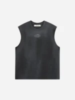 About:blank ellipse sleeveless t-shirt
