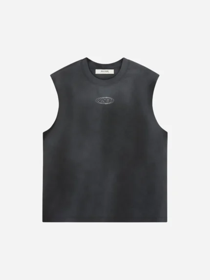 About:blank ellipse sleeveless t-shirt