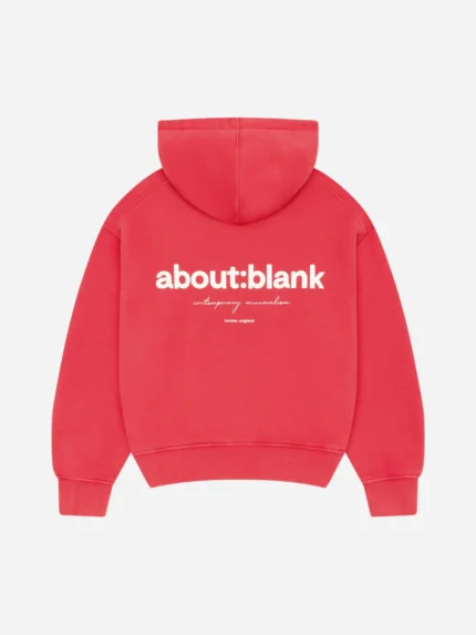 About:blank box hoodie