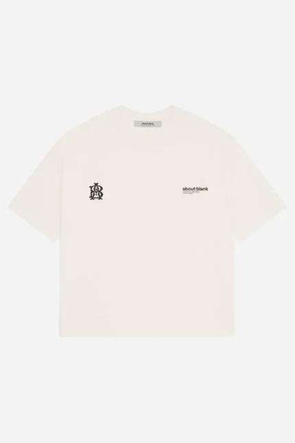 About:blank dual logo t-shirt