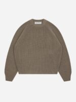 About:blank rib mock neck crew