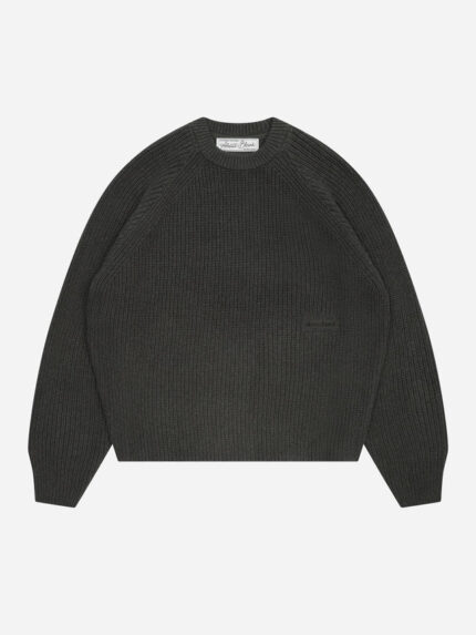 About:blank rib mock neck crew