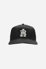 About:blank monogram cap leatherette