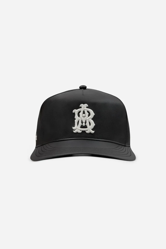 MonogramCap_Leather_1 About:blank monogram cap leatherette