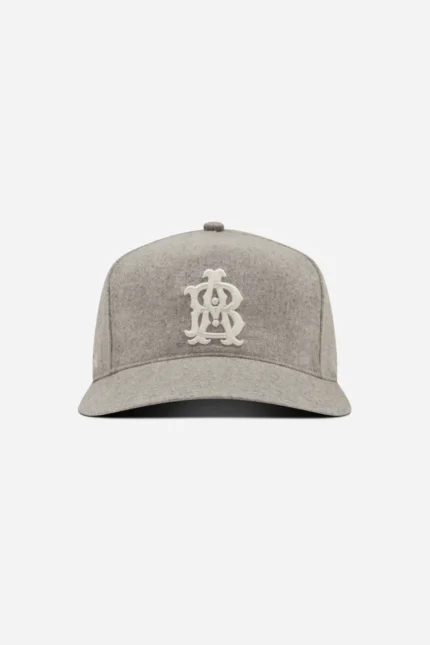 About:blank monogram cap wool
