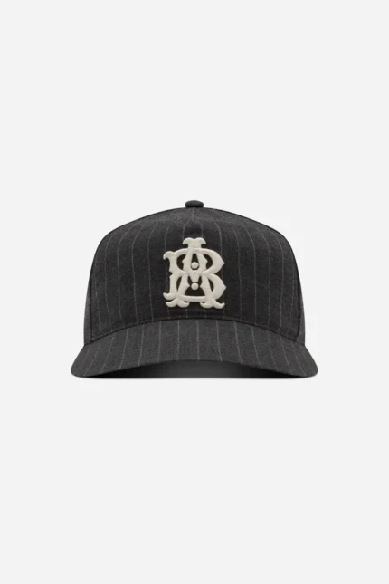About:blank monogram pinstripe cap