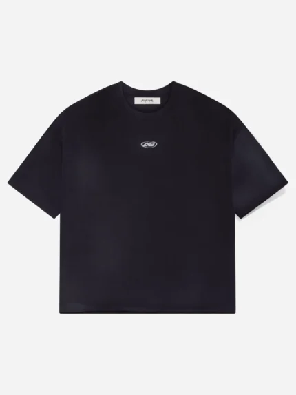 About:blank raw hem ellipse t-shirt