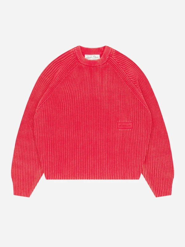 About:blank rib mock neck crew