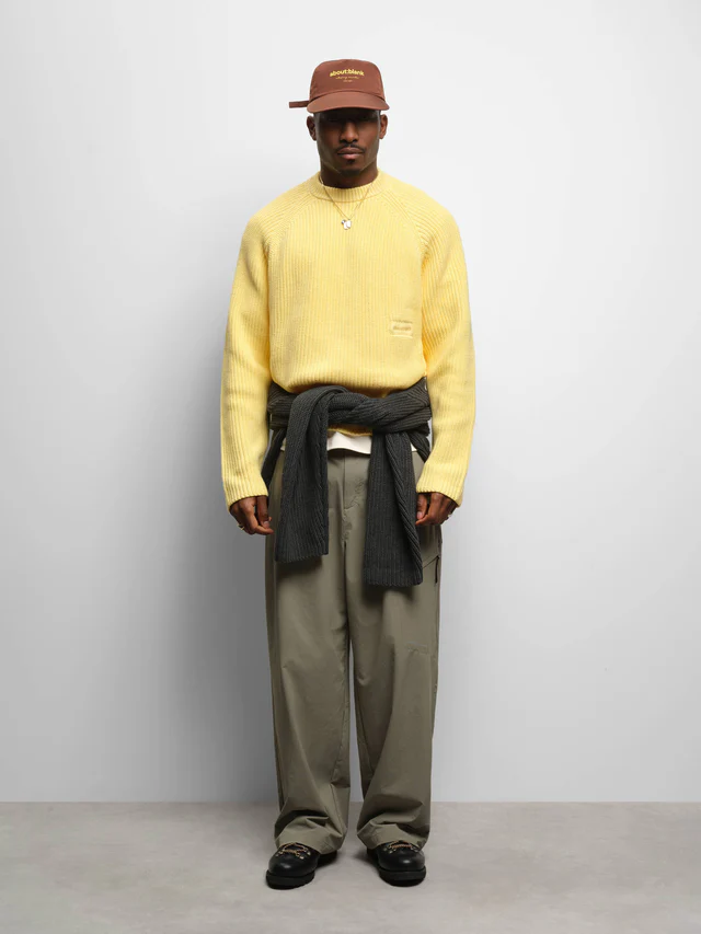 About:blank rib mock neck crew - Image 2
