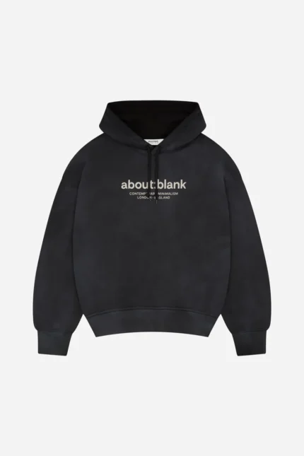 About:Blank garcon hoodie Black